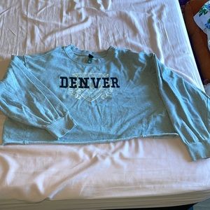 Oversized crop sweater